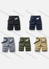 Wholesale Men's Casual Plain Patch Pocket Shorts With Belt 17405# - Liuhuamall