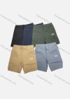 Wholesale Men's Casual Plain Number Patch Pocket Shorts 17408# - Liuhuamall