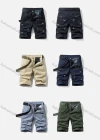 Wholesale Men's Casual Animal Multiple Pockets Shorts With Belt 17552# - Liuhuamall