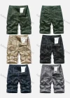 Wholesale Men's Casual Plaid Graphic Multiple Pockets Shorts 18052# - Liuhuamall