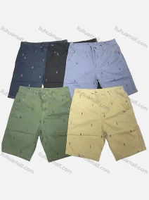 Wholesale Men's Casual Allover Print Patch Pocket Shorts 19203#, LIUHUA CLOTHING WHOLESALE
