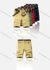 Wholesale Men's Casual Plain Multiple Pockets Shorts With Belt 63651# - Liuhuamall