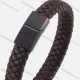 Wholesale Microfiber Leather Magnetic Buckle Bracelet PW740# Brown Clothing Wholesale Market Liuhua