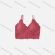 Wholesale Women's Pull-on Plain Guipure Lace Spaghetti Strap Bra Brick Red Clothing Wholesale Market Liuhua