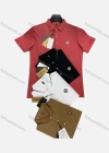 Wholesale Men's Casual Plain Labeled Short Sleeve Polo Shirt - Liuhuamall