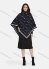 Wholesale Women's Casual Vintage Grid Pattern High Neck Cape 05# - Liuhuamall