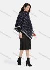 Wholesale Women's Casual Vintage Grid Pattern High Neck Cape 05# - Liuhuamall