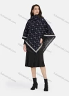 Wholesale Women's Casual Vintage Grid Pattern High Neck Cape 05# - Liuhuamall