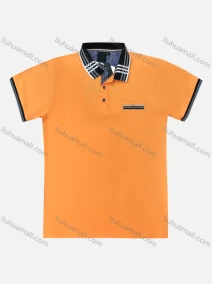 Wholesale Men's Causal Short Sleeve Button Front Striped Trim Polo Shirts, LIUHUA CLOTHING WHOLESALE