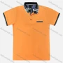 Wholesale Men's Causal Short Sleeve Button Front Striped Trim Polo Shirts preview