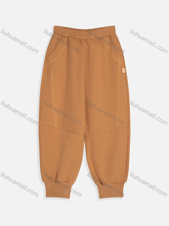 Wholesale Kid's Casual Plain Slant Pockets Elastic Waist Sweatpants MB23AKZ706#