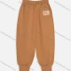 Wholesale Kid's Casual Plain Slant Pockets Elastic Waist Sweatpants MB23AKZ706# Khaki Clothing Wholesale Market Liuhua