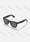 Wholesale Polished Black Solid Lenses Wayfarer Sunglasses - Liuhuamall