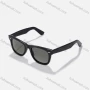 Wholesale Polished Black Solid Lenses Wayfarer Sunglasses preview