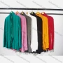 Wholesale Women's Casual Plain Long Sleeve Ruffle Trim Top preview
