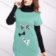 Wholesale Women's High Neck Bow-knot Pullover Sweater Mint Green Guangzhou Clothing Wholesale Market & Suppliers -LIUHUAMALL