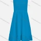 Wholesale Women's Elegant Off Shoulder Ruched Ruffle Hem Midi Dress 46# Clothing Wholesale Market Liuhua
