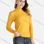 Wholesale Women's High Neck Plain Slim Fit Knit Pullover Knit Top 7945# preview