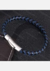 Wholesale Genuine Leather Stainless Steel Woven Bracelet PH5238# - Liuhuamall