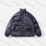 Wholesale Men's Fashion Long Sleeve Stand Collar Graffiti Letter Print Puffer Coat 917# preview