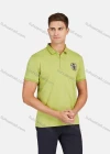 Wholesale Men's Casual Short Sleeve Letter Graphic Button Front Polo Shirts - Liuhuamall