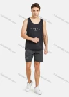 Wholesale Men's Athletic Letter Print Running Tank Tops - Liuhuamall