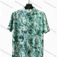 Wholesale 2026 Men's Slim Fit Short Sleeve Floral Printed Shirt, Teal Blue Pattern, Wholesale & In Stock Mint Green Clothing Wholesale Market Liuhua