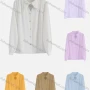 Wholesale Women's Elegant Collared Long Sleeve Button Down Plain Shirts 038215# preview