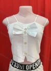 Wholesale Women's Casual Plain Button Front Spaghetti Strap Knit Cami Top - Liuhuamall