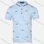 Wholesale Boys Casual Allover Letter Striped Print Short Sleeve Polo Shirt preview