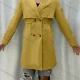 Wholesale Women's Lapel Straps Long Sleeve Buckled Cuff Double Breasted Drawstring Plain Long Trench Coat 19# Clothing Wholesale Market Liuhua