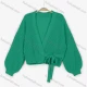 Wholesale Women's Casual Lantern Plain Sweater Cardigan B677# Guangzhou Clothing Wholesale Market & Suppliers -LIUHUAMALL