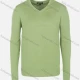 Wholesale Men's Casual Slim Fit V Neck Long Sleeve Plain Knit Wool Blend Sweater 8901# Light Green Clothing Wholesale Market Liuhua