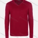 Wholesale Men's Casual Slim Fit V Neck Long Sleeve Plain Knit Wool Blend Sweater 8901# Red Clothing Wholesale Market Liuhua