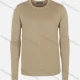 Wholesale Men's Casual Slim Fit Crew Neck Long Sleeve Plain Knit Wool Blend Sweater 8902# Beige Clothing Wholesale Market Liuhua