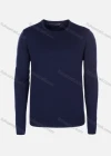 Wholesale Men's Casual Slim Fit Crew Neck Long Sleeve Plain Knit Wool Blend Sweater 8902# - Liuhuamall