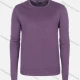 Wholesale Men's Casual Slim Fit Crew Neck Long Sleeve Plain Knit Wool Blend Sweater 8902# Purple Clothing Wholesale Market Liuhua