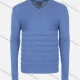 Wholesale Men's Casual Slim Fit V Neck Long Sleeve Plain Knit Wool Blend Sweater 8903# Blue Wholesale Clothing Market & Suppliers -LIUHUAMALL