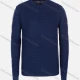 Wholesale Men's Casual Slim Fit V Neck Honeycomb Plain Knit Wool Blend Sweater 8905# Blue Clothing Wholesale Market Liuhua