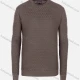 Wholesale Men's Casual Slim Fit V Neck Honeycomb Plain Knit Wool Blend Sweater 8905# Brown Clothing Wholesale Market Liuhua