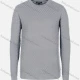 Wholesale Men's Casual Slim Fit V Neck Honeycomb Plain Knit Wool Blend Sweater 8905# Gray Clothing Wholesale Market Liuhua