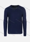 Wholesale Men's Casual Slim Fit V Neck Plaid Plain Knit Wool Blend Sweater 8906# - Liuhuamall