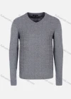 Wholesale Men's Casual Slim Fit V Neck Plaid Plain Knit Wool Blend Sweater 8906# - Liuhuamall