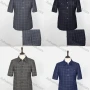 Wholesale Men's Plaid Button Down Patch Pocket Short Sleeve Shirt & Pants 2-Piece Sets BV220302# preview