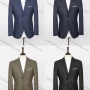 Wholesale Men's Formal Lapel Plain Long Sleeve Two Buttons Patch Pocket Blazer Jackets preview