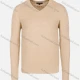 Wholesale Men's Casual Slim Fit V Neck Long Sleeve Plain Knit Wool Blend Sweater 8908# Beige Clothing Wholesale Market Liuhua
