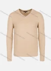 Wholesale Men's Casual Slim Fit V Neck Long Sleeve Plain Knit Wool Blend Sweater 8908# - Liuhuamall