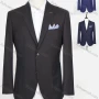Wholesale Men's Formal Lapel Long Sleeve Two Buttons Patch Pocket Plain Blazer Jackets preview