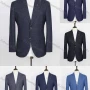 Wholesale Men's Formal Plain Lapel Long Sleeve Flap Pockets Two Buttons Blazer Jackets preview