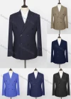Wholesale Men's Formal Lapel Long Sleeve Flap Pockets Double Breasted Blazer Jackets X6567# - Liuhuamall